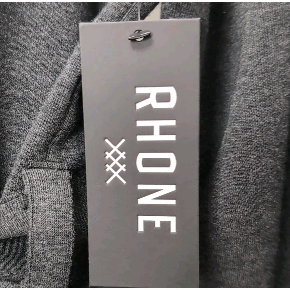 Rhone Hooded Belted Wrap Robe Mens Size S/M Black Heather Midweight NEW NWT $168 - Picture 9 of 10